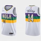 Men's New Orleans Pelicans #14 Brandon Ingram White Stitched Jersey