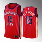 Men's New Orleans Pelicans #15 Jose Alvarado Red 202223 Statement Edition Stitched Jersey