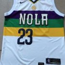 Men's New Orleans Pelicans Anthony Davis White City Edition Basketball Jersey Embroidered