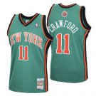 Men's New Yok Knicks #11 Jamal Crawford 2006-07 Green Swingman Stitched Jersey