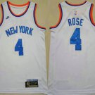 Men's New York Knicks #4 Derrick Rose White 2021 Swingman Stitched Jersey