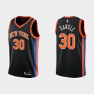 Men's New York Knicks #30 Julius Randle Black City Edition Stitched Jersey