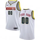 Men's Nike Nuggets Personalized Custom White Association Edition jersey