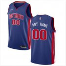 Men's Nike Pistons Personalized Custom Royal Blue Icon Edition jersey