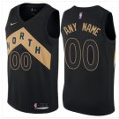 Men's Nike Raptors Personalized Custom Black City Edition Jersey