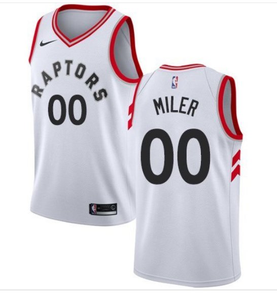 Men's Nike Raptors Personalized Custom White Association Edition jersey
