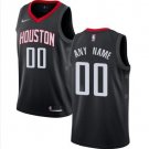 Men's Nike Rockets Personalized Custom Black Statement Edition Jersey