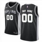 Men's Nike Spurs Personalized Custom Black Icon Edition Jersey