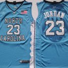 Men's North Carolina Tar Heels #23 Michael Jordan Light Blue Stitched Jersey