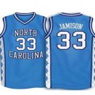 Men's North Carolina Tar Heels #33 Antawn Jamison 2016 Light Blue Swingman College Basketball Jersey