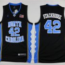 Men's North Carolina Tar Heels #42 Jerry Stackhouse 2016 Black Swingman College Basketball Jersey