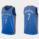 Men's Oklahoma City Thunder #7 Chet Holmgren 2022 Draft Blue Stitched Jersey