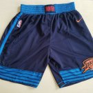 Men's Oklahoma City Thunder Navy Basketball Shorts Embroidered