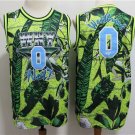 Men's Oklahoma City Thunder Russell Westbrook WHY NOT Jersey Green Embroidered