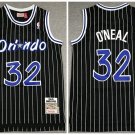 Men's Orlando Magic #32 Shaquille O'Neal Black Throwback Stitched Jersey
