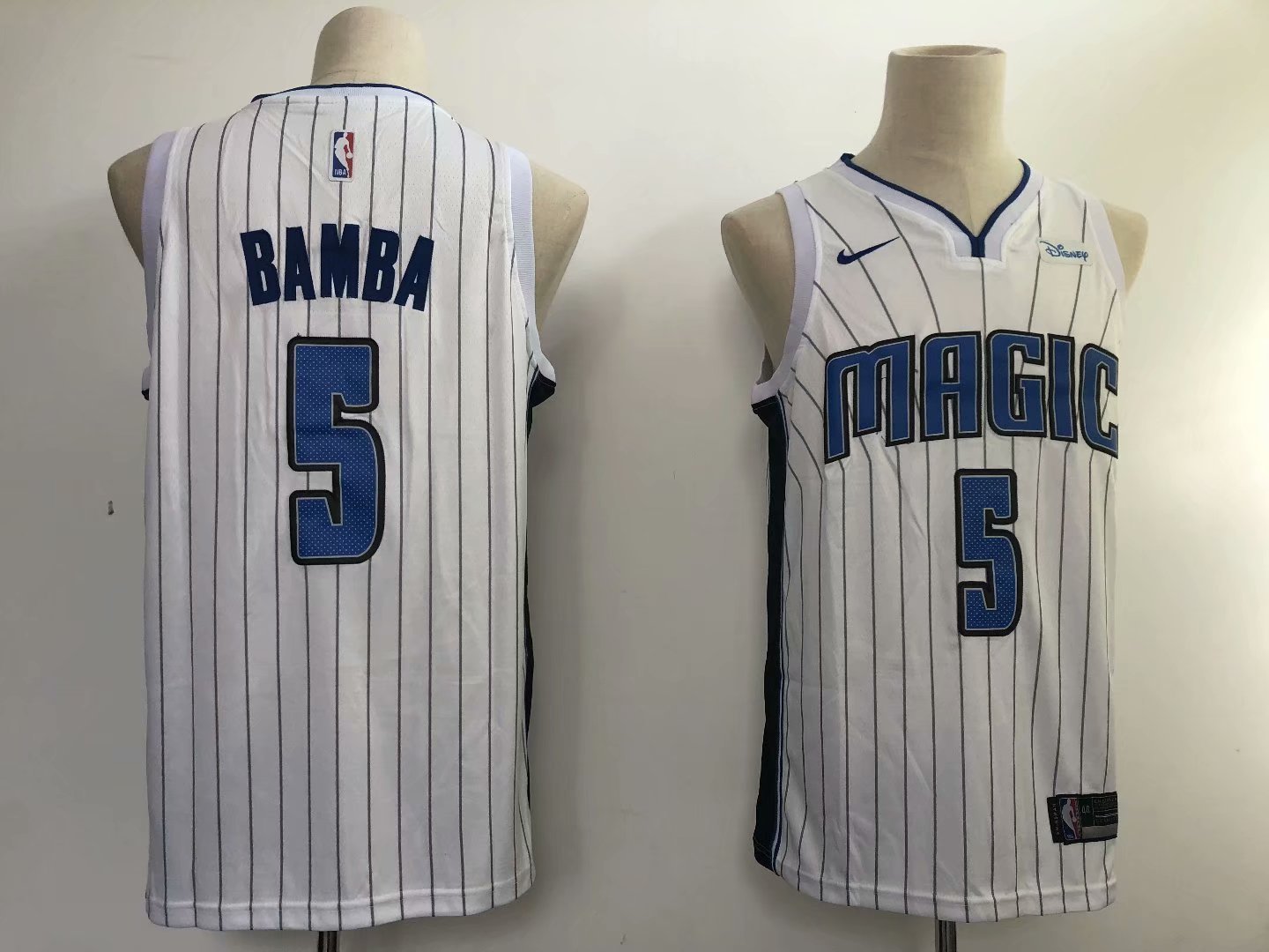 Men's Orlando Magic Mohamed Bamba White Basketball Jersey Embroidered