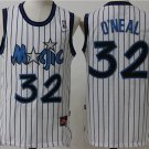 Men's Orlando Magic Shaquille ONeal White Throwback Basketball Jersey Embroidered
