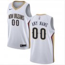 Men's Pelicans Personalized Custom White Association Edition jersey