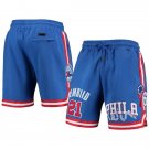 Men's Philadelphia 76ers #21 Joel Embiid Blue Shorts