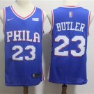 Men's Philadelphia 76ers Jimmy Butler Blue Basketball Jersey Embroidered