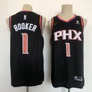 Men's Phoenix Suns #1 Booker Black Game 2021 Jersey