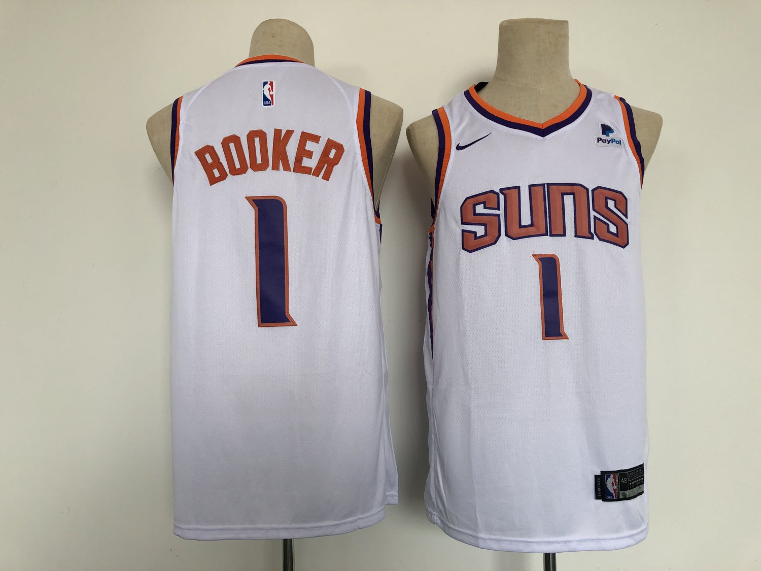 Men's Phoenix Suns #1 Booker White Game 2021 Jersey