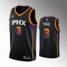 Men's Phoenix Suns #3 Chris Paul Balck Stitched Jersey