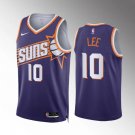 Men's Phoenix Suns #10 Damion Lee Purple Icon Edition Stitched Basketball Jersey