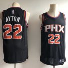 Men's Phoenix Suns #22 Deandre Ayton Black Swingman Stitched Jersey