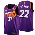 Men's Phoenix Suns #22 Deandre Ayton Purple Stitched Jersey