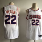 Men's Phoenix Suns #22 Deandre Ayton White Swingman Stitched Jersey