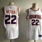 Men's Phoenix Suns Deandre Ayton White Basketball Jersey Embroidered
