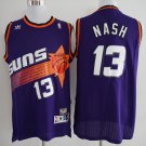 Men's Phoenix Suns Steve Nash Purple Throwback Basketball Jersey Embroidered