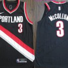 Men's Portland Trail Blazers CJ McCollum Black Basketball Jersey Embroidered