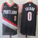 Men's Portland Trail Blazers Damian Lillard Black Basketball Jersey Embroidered