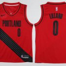 Men's Portland Trail Blazers Damian Lillard Red Basketball Jersey Embroidered