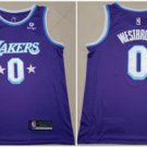 Men's Purple Los Angeles Lakers #0 Russell Westbrook bibigo City Edition Stitched