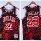 Men's Red Black Chicago Bulls #23 Michael Jordan 1995-96 Throwback Stitched Jersey
