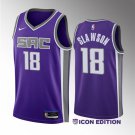 Men's Sacramento Kings #18 Jalen Slawson Purple 2023 Draft Icon Edition Stitched Basketball Jersey