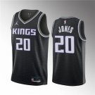 Men's Sacramento Kings #20 Colby Jones Black 2023 Draft Statement Edition Stitched Basketball Jersey