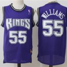 Men's Sacramento Kings Jason Williams Purple Throwback Basketball Jerseys Embroidered