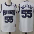 Men's Sacramento Kings Jason Williams White Throwback Basketball Jerseys Embroidered