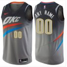 Men's Thunder Personalized Custom Gray City Edition Jersey