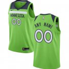 Men's Timberwolves Personalized Custom Green Statement Edition jersey