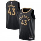 Men's Toronto Raptors #43 Pascal Siakam 202223 City Edition Black Stitched Basketball Jersey