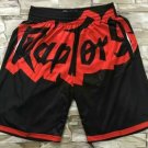 Men's Toronto Raptors Black Big Face Mitchell Ness Hardwood Classics Soul Swingman Throwback Shorts