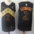 Men's Toronto Raptors Kawhi Leonard Black City Edition Basketball Jersey Embroidered