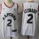 Men's Toronto Raptors Kawhi Leonard White Basketball Jersey Embroidered