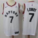Men's Toronto Raptors Kyle Lowry White Basketball Jersey Embroidered