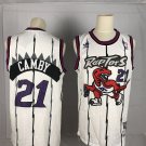 Men's Toronto Raptors Marcus Camby White Throwback Basketball Jersey Embroidered